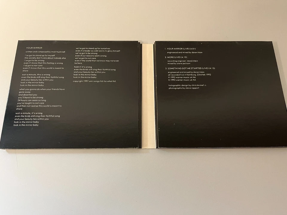 Simply Red – Your Mirror (CD1 & 2) - 2 Holographic CD Single Set © 1992 - Bild 3 von 4