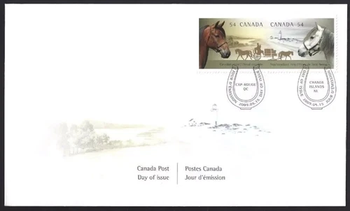 Canada - FDC - 2329-2330 - Canadian Horses - 2009