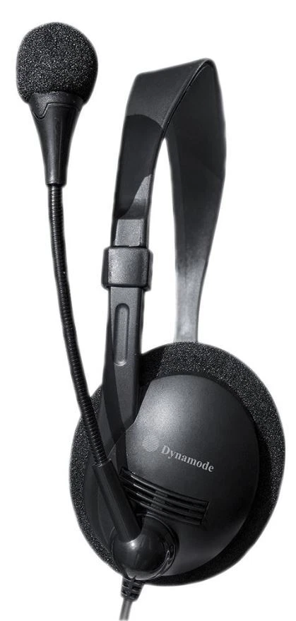 DYNAMODE - USB Over-Head Stereo Headphones, Black - Image 2 of 3