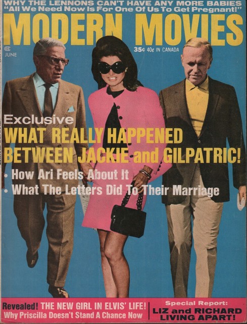 Modern Movies June 1970 Jackie Kennedy Gilpatric Ari ...
