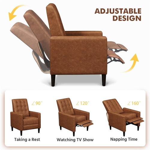 Sillón Relax Ajustable Silla Relax Sillón Reclinable Butaca Silla Grande - Imagen 6 de 23