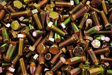 (75) Hex Head 1/2-13 x 1-1/4" Grade 8 Bolts Yellow Zinc Cap Screws