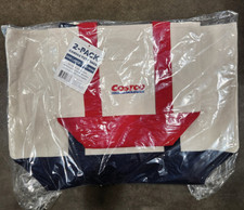 Costco Wholesale Canvas Tote Bag Set of 2 Large Mini Reusable Shopping Bag