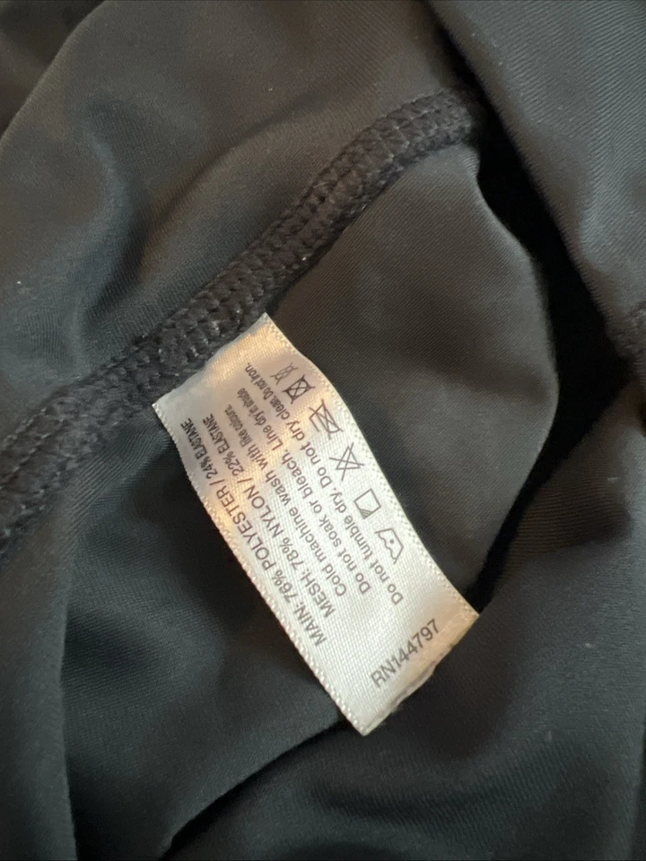 Leggings deportivos capri negros leche para mujer L negros spandex Foto 3 de 4