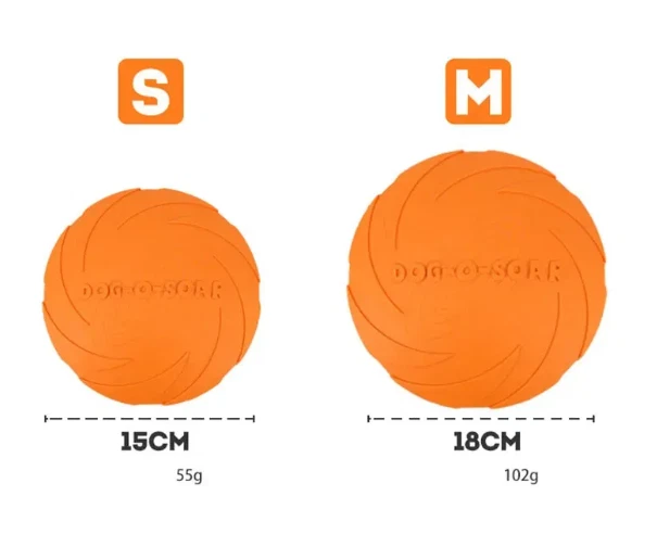 Disco volador suave grande para perros - Disco volador flexible duradero para divertirse buscando y masticando Foto 2 de 4