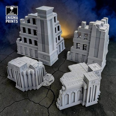Ägyptische Eckruinen 28mm Sci-Fi Fantasy Wargaming Gelände Landschaft | Krotone