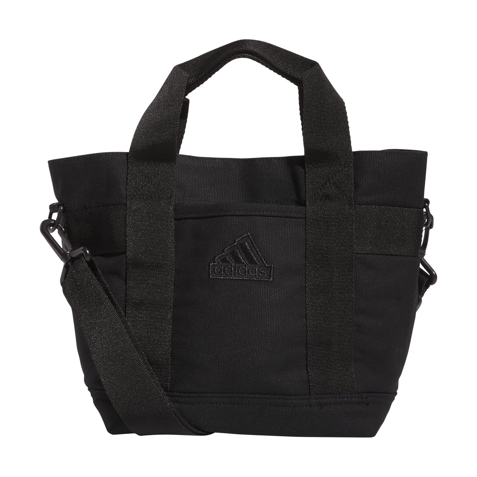 Adidas Mini Tote (5L) Borsa da Viaggio Piccola Compatta Durevole Tela Nero Taglia Unica