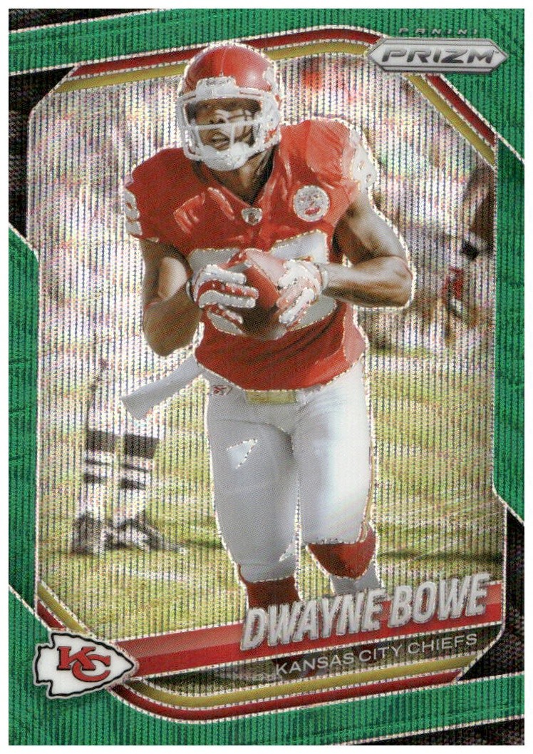 2025 Panini Prizm #46 Dwayne Bowe Green Wave