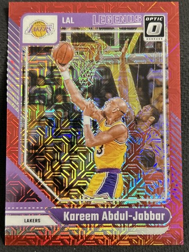 2024-25 Panini Donruss Optic - Legends Kareem Abdul-Jabbar #228 Red Glitter /88