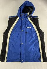 Karbon Men’s XXL Ski Jacket Convertible Vest Removable Sleeves Blue Black K4301
