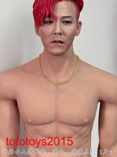 1:6 Gold/silver clavicle chain necklace Model For 12" Female /Male Action figure - Picture 8 of 9