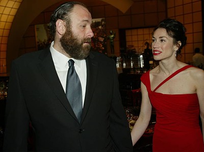 James Gandolfini talks to his date during 9th Screen Actors Guild- 2003 Photo