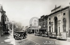 Paramount Theatre on N Hale Street Wheaton IL Illinois RPPC Photo Postcard COPY
