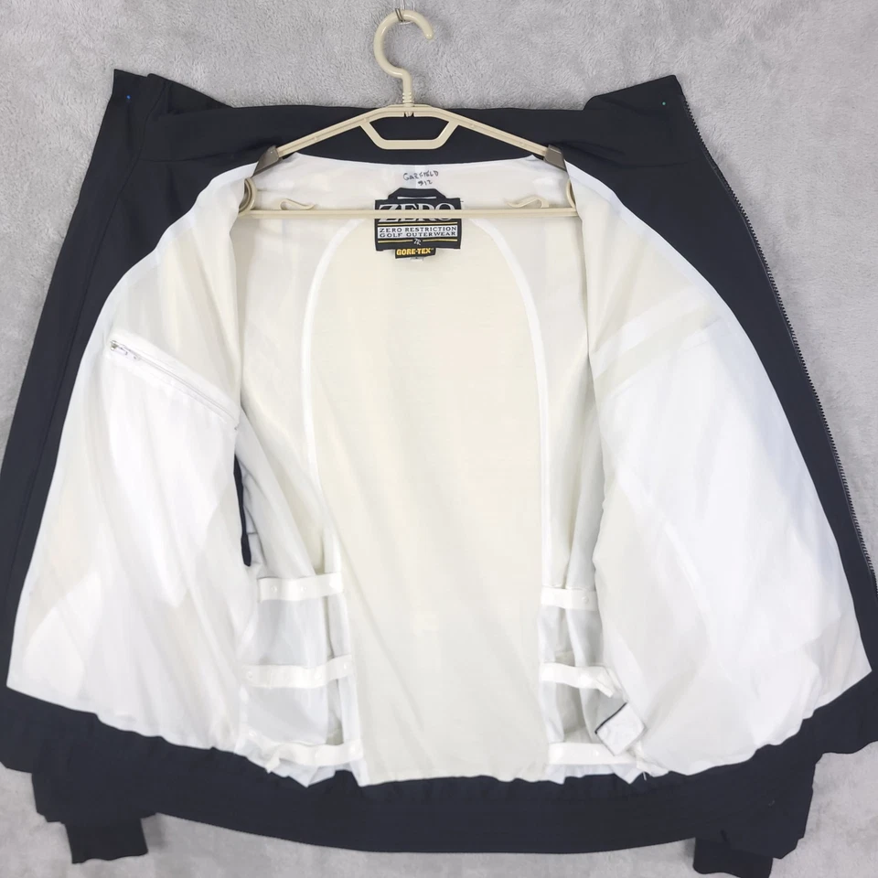 Zero Restriction Jacket Mens Large Black Gore-Tex Full Zip Waterproof Golf - Image 2 of 4