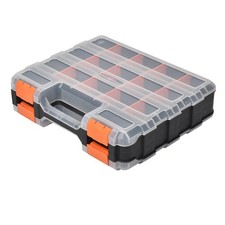 Plastic Portable Parts Storage Case Multi-Function Tools Tackle Box Organizer