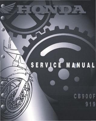 2002 Honda CB900F Hornet 919 CB900 F Service Work Shop Manual Repair