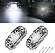 2.5 Inch LED Side Marker Light, 12-24V Waterproof Surface Mount Indicator for Ca