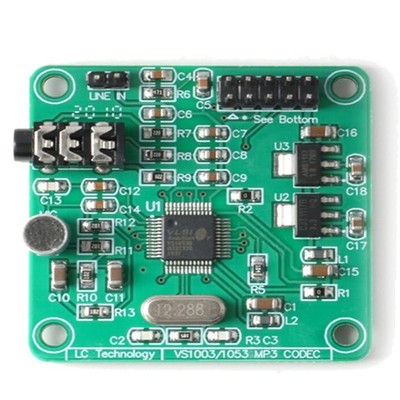 VS1053 MP3-Modul Entwicklungsboard mit SPI Schnittstelle für OGG Codierung un...