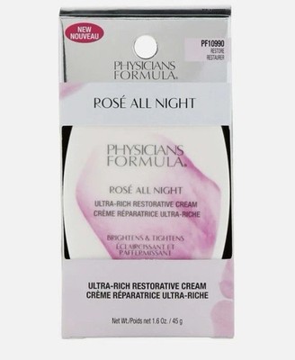 Physicians Formula Rose All Night Ultra-Rich Restorative Cream, 1.6 oz