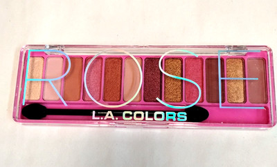 LA Colors Color Vibe Eyeshadow Palette Rose 12 Shade Matte Shimmer Makeup CES788