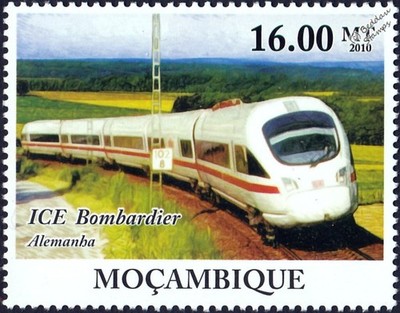 ICE 4 BOMBARDIER Inter City Express Germany HST/TGV High Speed Train Stamp 2010