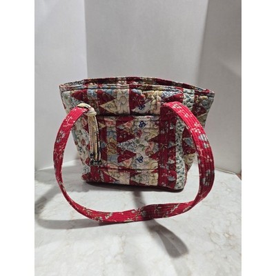 Donna Sharp Tote Gymbag Travel Windmill Pattern Make -Up Hand Bag Casual