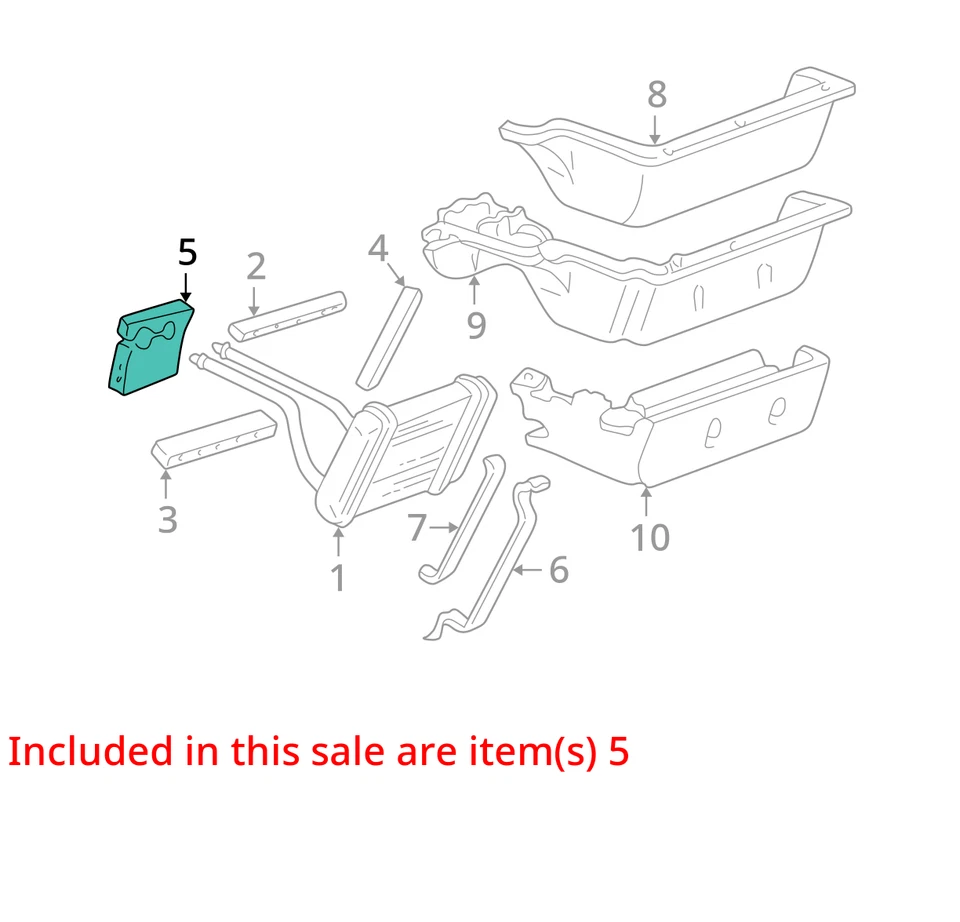 Cadillac Buick Deville Park Avenue 1997-2005 sello HTR NÚCLEO TUBO 52472177 NUEVO OEM Foto 2 de 3
