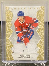 2025-26 Upper Deck Artifacts Nick Suzuki #101 Gold Material Dual Jersey /199