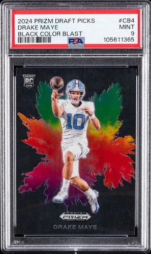 2024 Panini Prizm Draft Picks - Black Color Blast Drake Maye #CB-4 (RC)