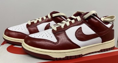 Nike Dunk Low PRM Vintage Team Red White Sail FJ4555-100 Women 8.5 Men 7