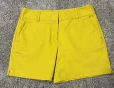 Ann Taylor Loft The Riviera Shorts Women Size 6 Gold Pockets