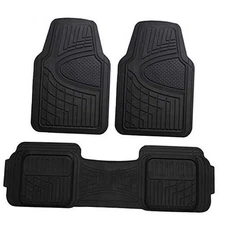  Automotive Floor Mats Universal Fit Climaproof for All Weather Black