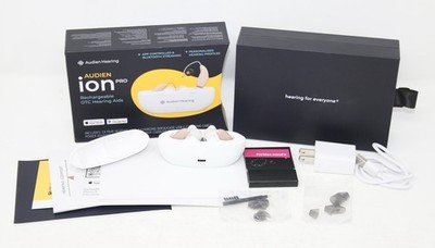 Audien Ion Pro Rechargeable OTC Bluetooth Hearing Aids Excellent Free Ship!