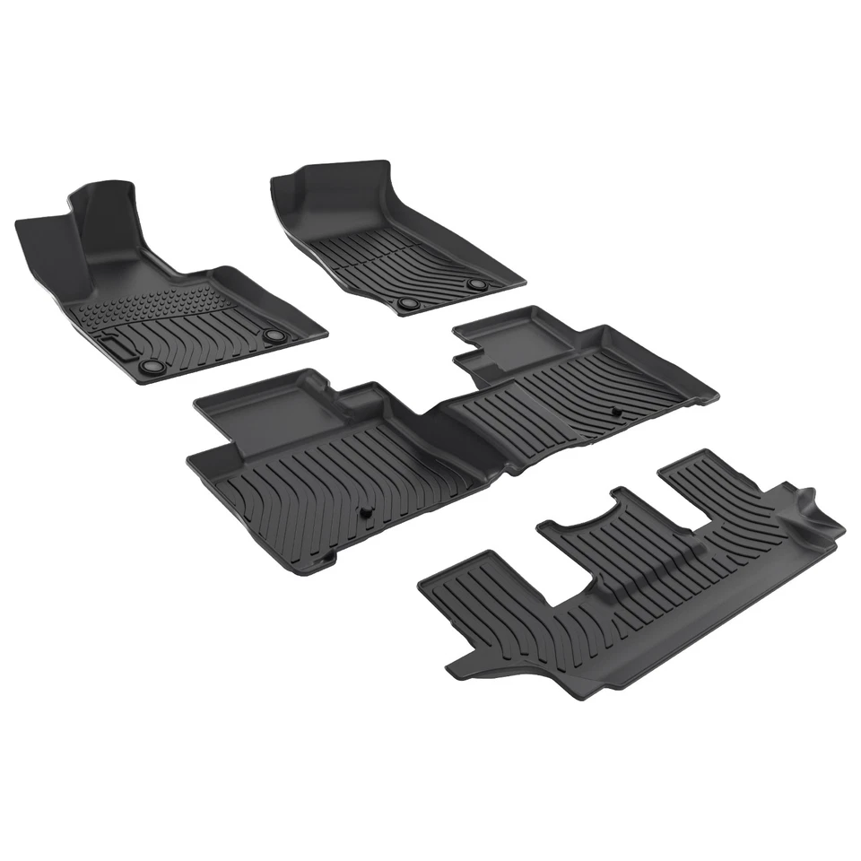 All Weather Floor Mats Liner Carpets For 2020-2024 Lincoln Aviator 6 Passenger - Изображение 2 из 4