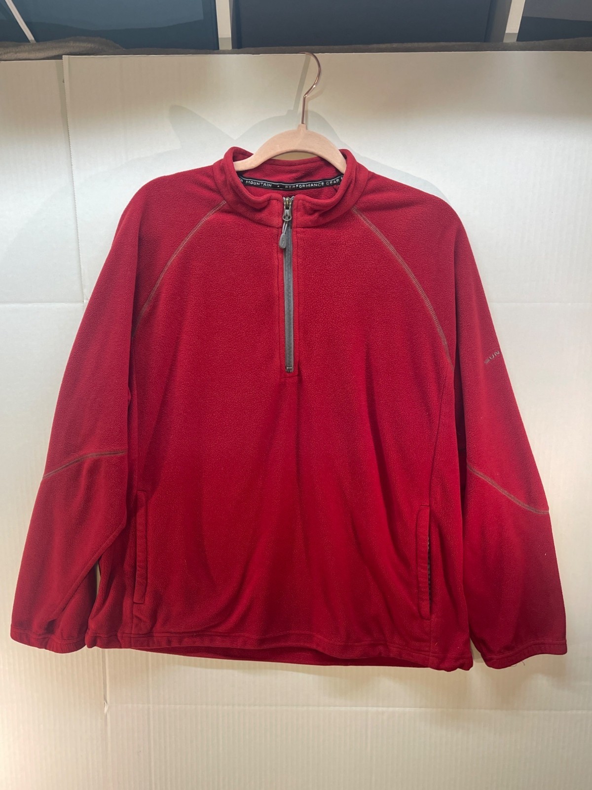 Sun Mountain Red Performance Pullover Medium 1/4 … - image 5