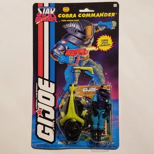 Hasbro 1994 GI Joe Star Brigade Cobra Commander Action Figure 3.75" NEW VTG MOC