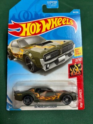 Hot Wheels 2019 '68 Mercury Cougar HW Flames 2/10 Dark Green 164/250