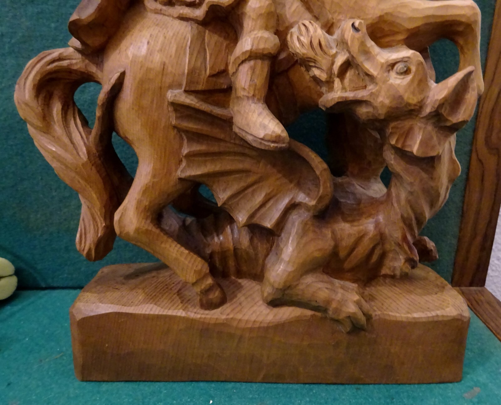 Statua San Giorgio Che Uccide Il Drago - In Resina, 12 Cm, Cavallo Bianco, Decorazione Classica