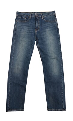 Levis Mens 502 Taper Fit Jeans W32 L32 Medium Wash Denim | eBay