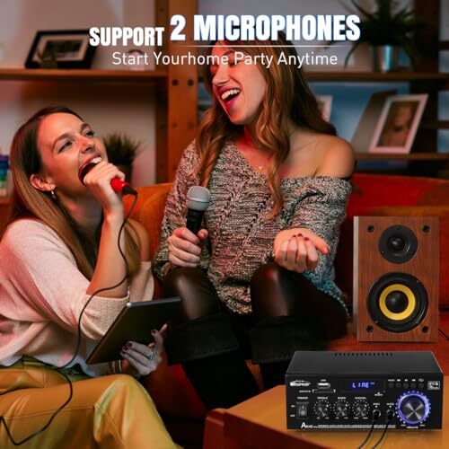 AK45 Pro Amplifier Home Audio Bluetooth 5.0 HiFi Stereo Amplifier Rated Power - Picture 7 of 7