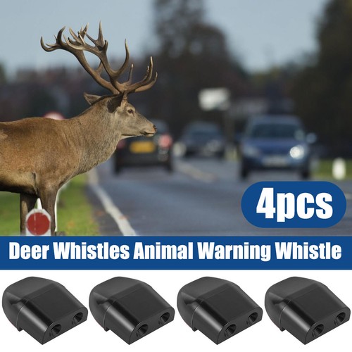 4 Deer Whistles Animal Warning Whistle Safety Cars Motorcycles Trucks