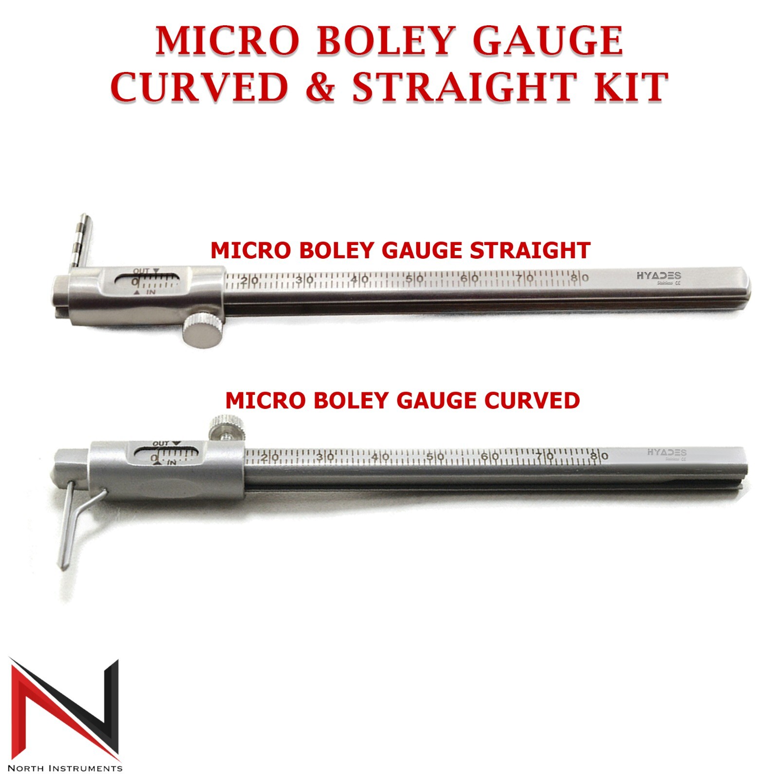 Dental Teeth Size Measure Micro Boley Gauge Restorative VDO Ruler