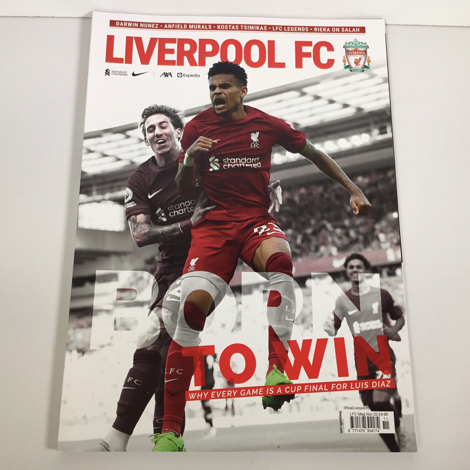 November 2022  Liverpool FC Magazine  issue No 122  Luis Diaz Cover