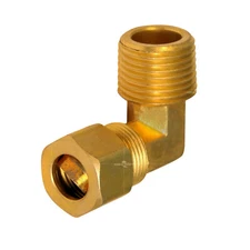 Highcraft Compression x Male 90 degrees Elbow Pipe Fitting; Lead Free Brass