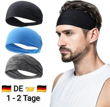 Kopf Stirnband Schwei&szlig;band Sport Haarband Headband Fitness Joggen Tennis D&uuml;nn DE