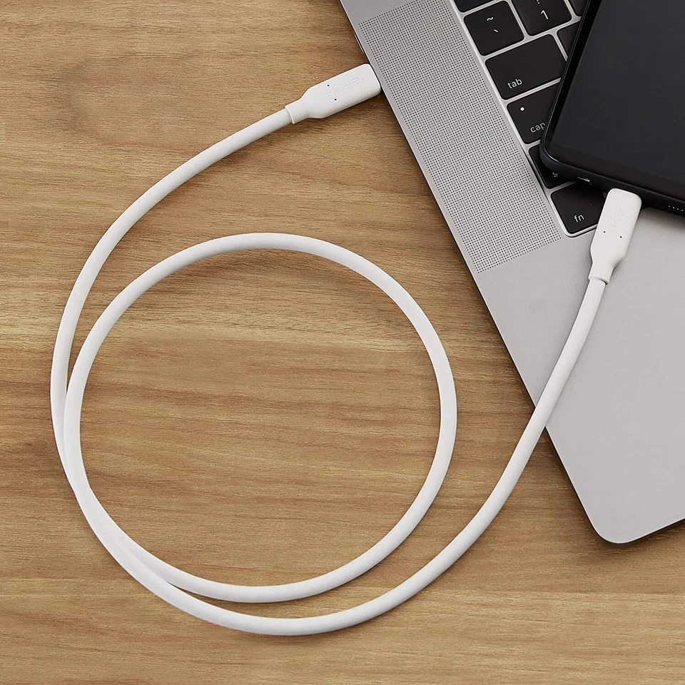 (2) Amazon Basics Fast Charging 60W USB-C3.1 Gen2 to USB-C Cable 3' White $18.78 - Image 4 of 4