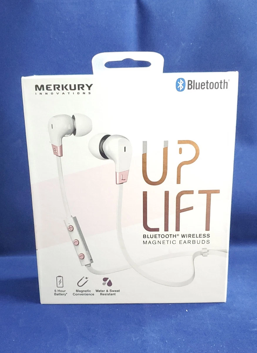 Merkury Innovations Uplift Bluetooth Wireless Magnetic Earbud White Brand New