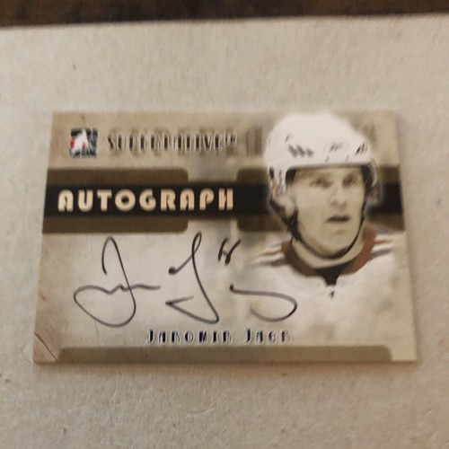 Jaromir Jagr 2007-08 In the Game Superlative Autograph Signature Silver /50 - Picture 3 of 6