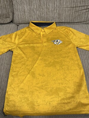 Nashville Predators Authentic Pro Polo Golf Shirt Medium NHL Hockey Fanatics