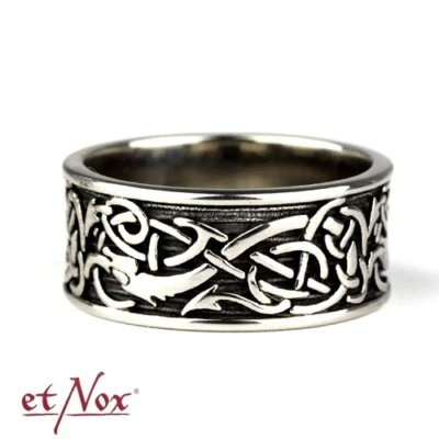 Keltischer Knoten Ring celtic keltisches Muster Kelten Design Edelstahl SR025